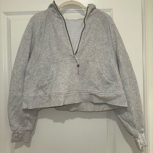 Lululemon Cropped Scuba Half Zip Hoodie